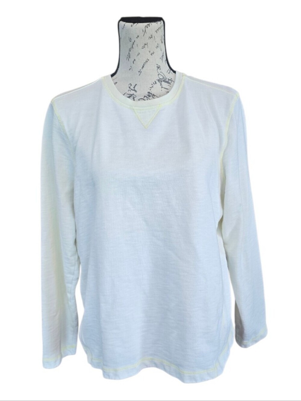 Orvis Pale Yellow Long Sleeve Sweatshirt M